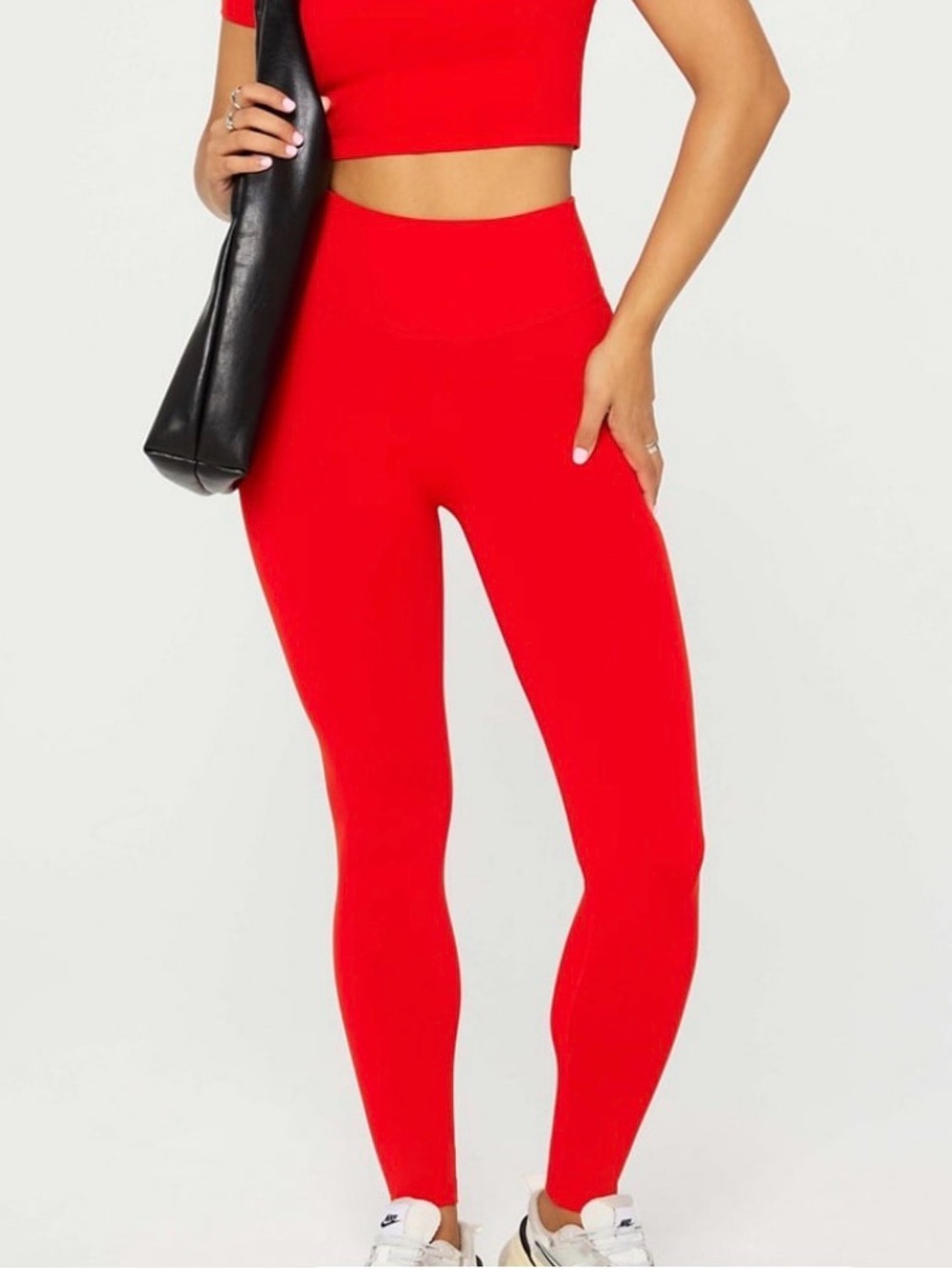 Motion 365+ by Fabletics Heated Red Sleek Seemless Hi-Waisted Legging Size XL